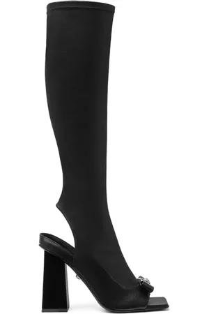 VERSACE Botas altas con placa Medusa