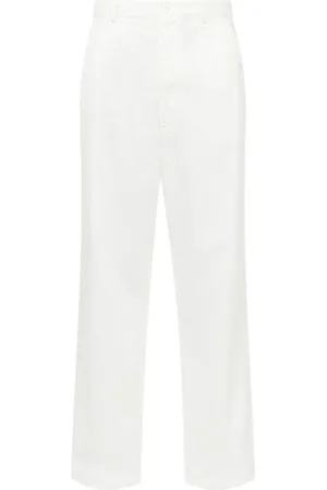 Maison Margiela Pantalones rectos de talle medio