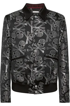 Philipp Plein Chaqueta bomber con calavera estampada