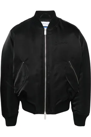OFF-WHITE Plumífero bomber con logo bordado