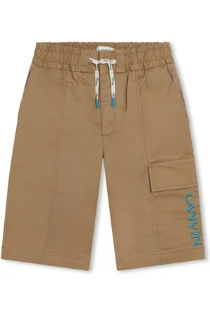 Lanvin Bermudas con logo bordado