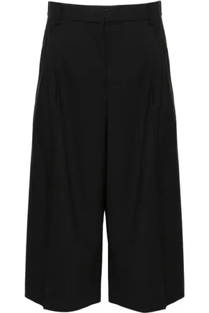 Kenzo Pantalones Solid capri de talle alto