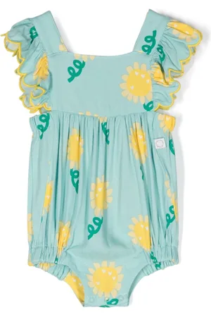 Stella McCartney Pelele con girasol estampado