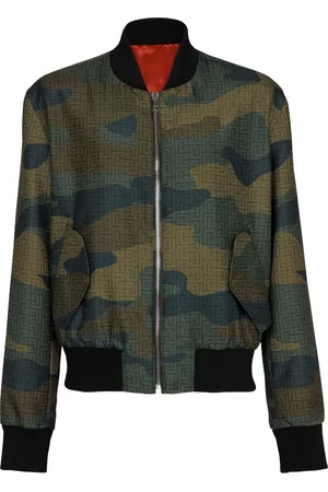 Balmain Chaqueta bomber con estampado militar