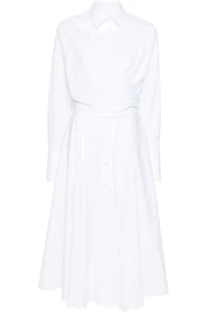 Viktor & Rolf Vestido camisero largo a rayas