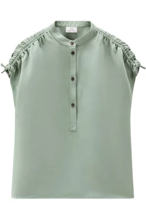 Woolrich Camisa fruncida sin mangas