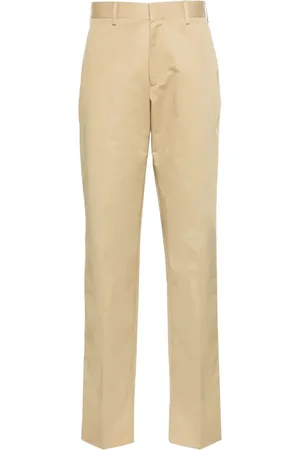 LARDINI Pantalones chinos ajustados de talle medio
