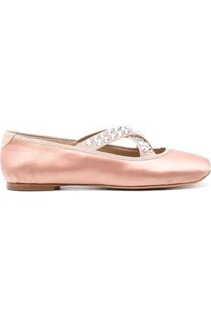 Casadei Bailarinas con apliques de strass