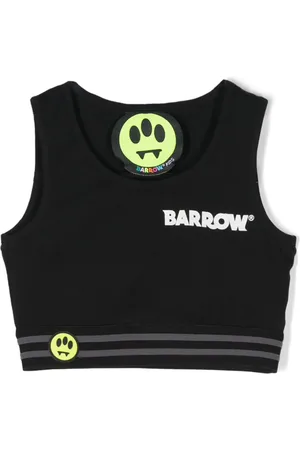 BARROW Top corto con logo estampado