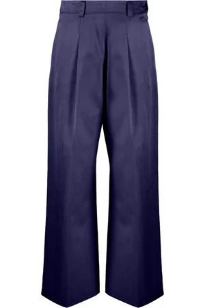 FORTE FORTE Pantalones anchos con bordado floral
