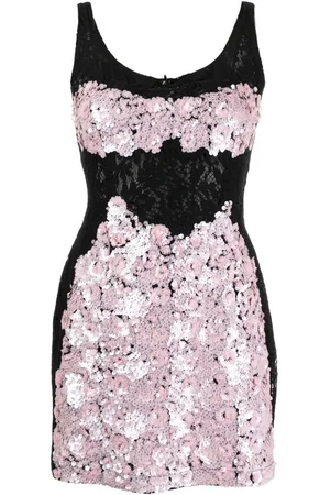 Cynthia Rowley Vestido corto con lentejuelas