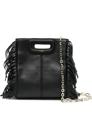 Maje Bolso shopper de piel con flecos