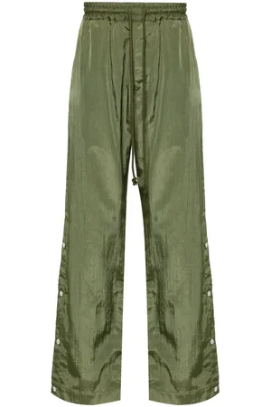 SONG FOR THE MUTE Pantalones rectos con apliques del logo