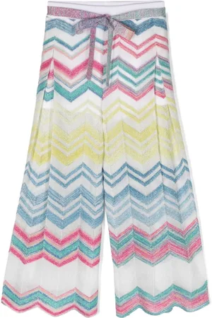 Missoni Pantalones con motivo en zigzag
