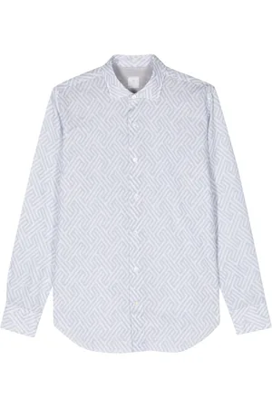 ELEVENTY Camisa con estampado geométrico
