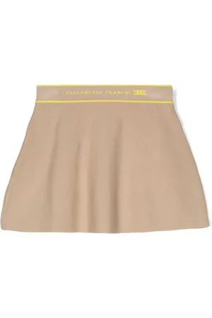 Elisabetta Franchi Falda con logo en la cinturilla