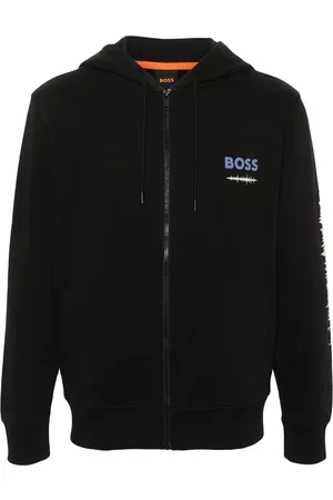 HUGO BOSS Chaqueta con capucha y estampado