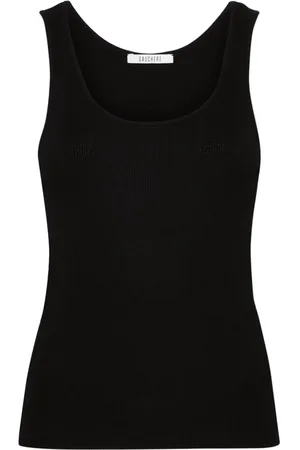 Gauchere Top de canalé fino