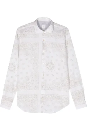 ELEVENTY Camisa con estampado de cachemira