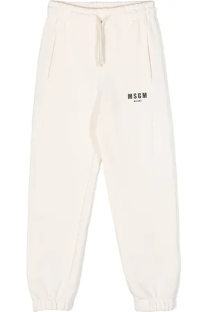 Msgm Pantalones con logo estampado