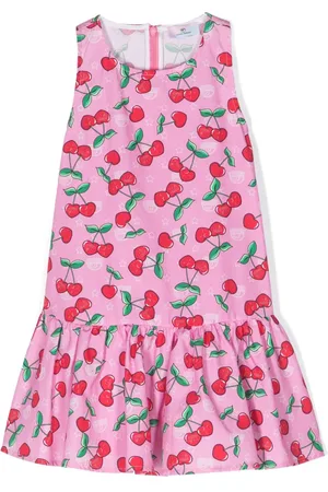 Chiara Ferragni Vestido acampanado con estampado de cerezas
