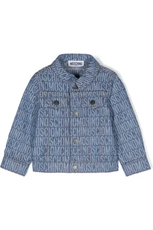 Moschino Chaqueta vaquera con logo en jacquard