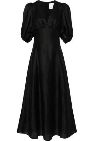 Acler Vestido Newnham de manga farol