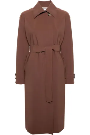 Harris Wharf London Gabardina con cuello italiano