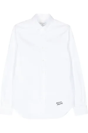 Maison Kitsuné Camisa con logo bordado