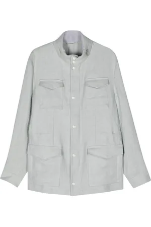 ELEVENTY Chaqueta estilo militar con cuello alto