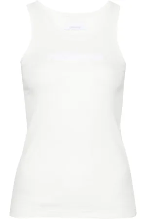 Paco rabanne Camiseta de tirantes con parche del logo