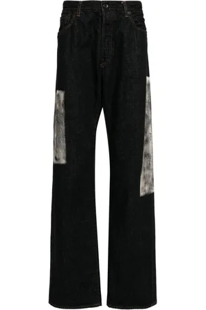 YOHJI YAMAMOTO Vaqueros rectos a paneles