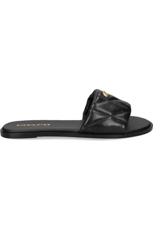 Coach Sandalias con placa del logo
