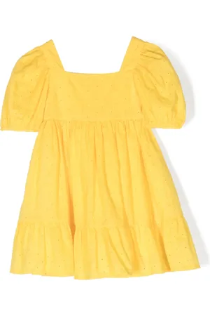 Lapin House Vestido con bordado inglés