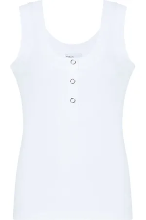 ROSETTA GETTY Top con cuello henley