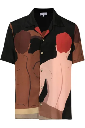 AMIR SLAMA Camisa con estampado gráfico