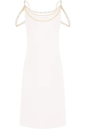 Paco rabanne Vestido midi con tirantes de cadena