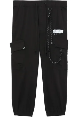Musium Div. Pantalones cargo con cinturilla elástica