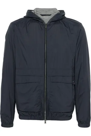 HERNO Chaqueta bomber con logo grabado