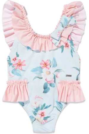 PATACHOU Bañador con volantes y motivo floral