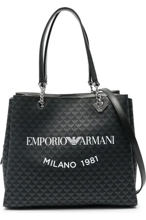 Emporio Armani Bolso shopper con logo estampado