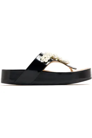 Simone Rocha Sandalias con aplique de perlas artificiales