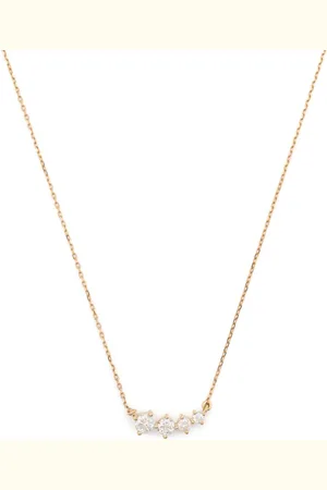 Adina Reyter Collares Paris Graduated en oro amarillo de 14 ct con colgante