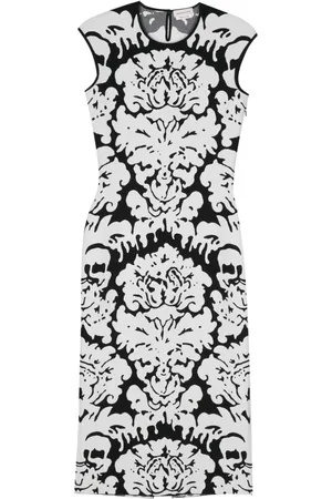 Alexander McQueen Vestido midi Damask