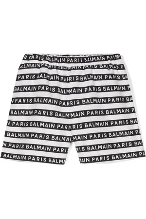 Balmain Bañador con logo estampado