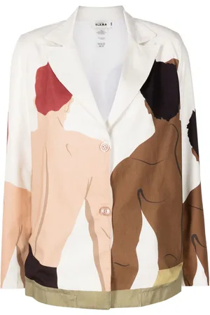 AMIR SLAMA Chaqueta con estampado de nadadores