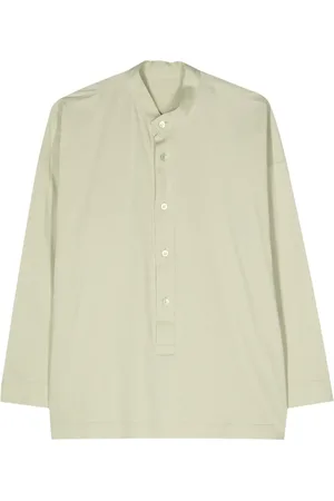 Issey Miyake Camisa con cuello mao