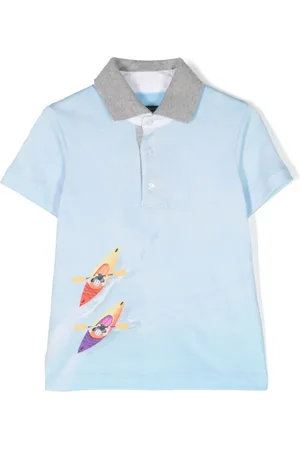 Lapin House Polo con estampado gráfico