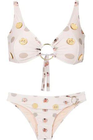 AMIR SLAMA Bikini con estampado gráfico
