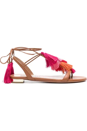 Aquazzura Sandalias Capri con detalle de borlas